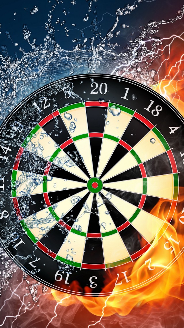 Water Darts, 4k, 5k Wallpaper, Hd, Wheel, Target, Fire, - Dart Board Iphone , HD Wallpaper & Backgrounds