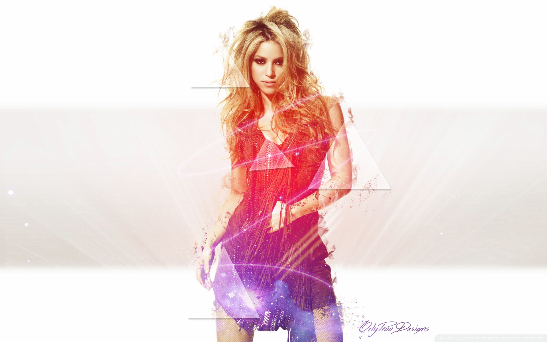Shakira Light Effects Hd Wide Wallpaper For 4k Uhd - Shakira Waka Waka This Time For Africa , HD Wallpaper & Backgrounds
