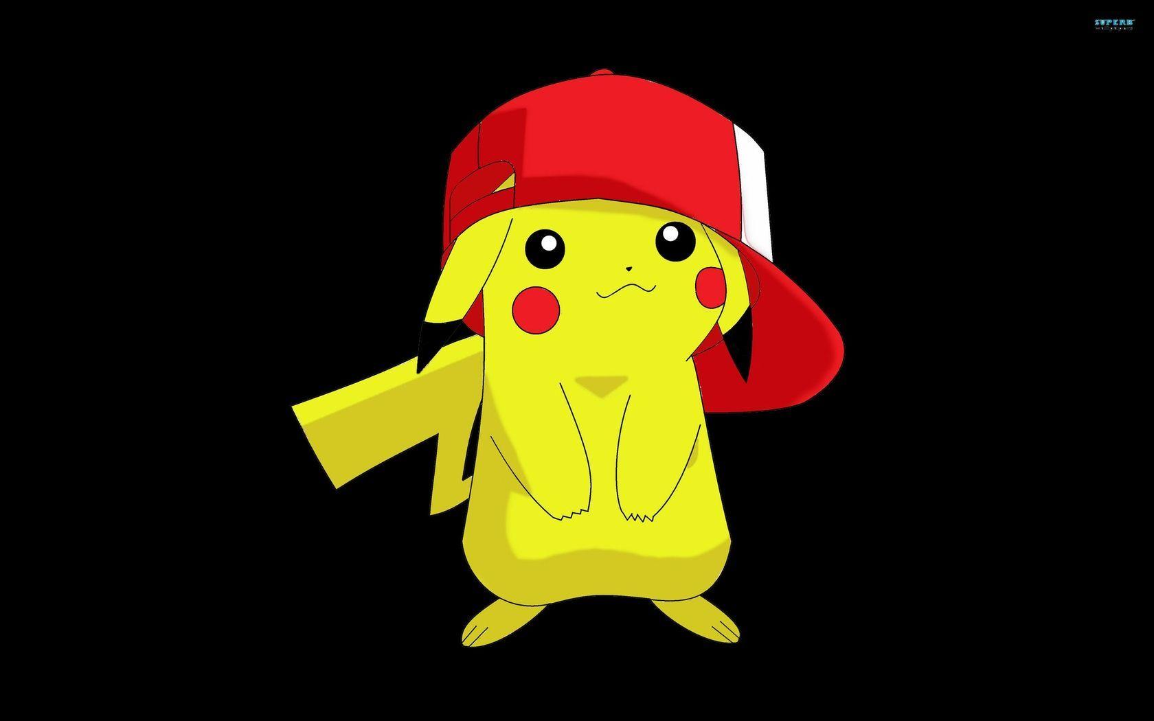 Cute Pikachu Wallpapers Hd - Pikachu With Ash Hat , HD Wallpaper & Backgrounds
