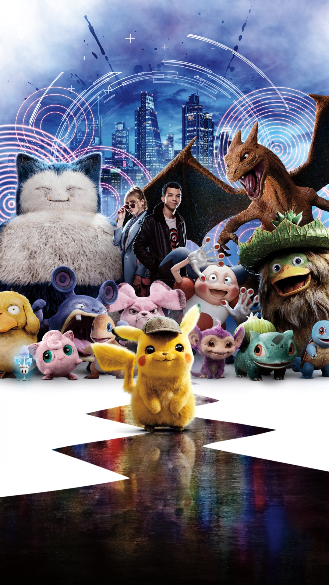 Android Mobiles Full Hd Resolutions 1080 X - Pokemon Detective Pikachu Movie , HD Wallpaper & Backgrounds