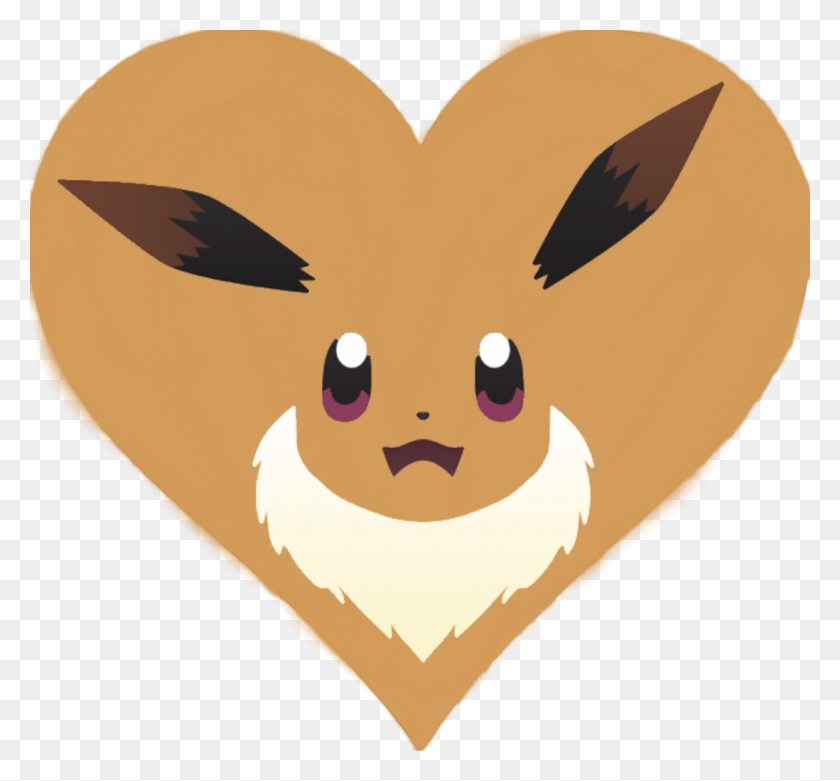 Eevee Heart Pokemon Freetoedit - Transparent Eevee Heart , HD Wallpaper & Backgrounds