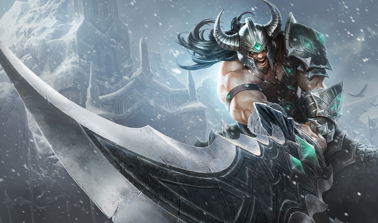 Tryndamere Barbarian King League Of Legends Wallpaper - Tryndamere Lol , HD Wallpaper & Backgrounds