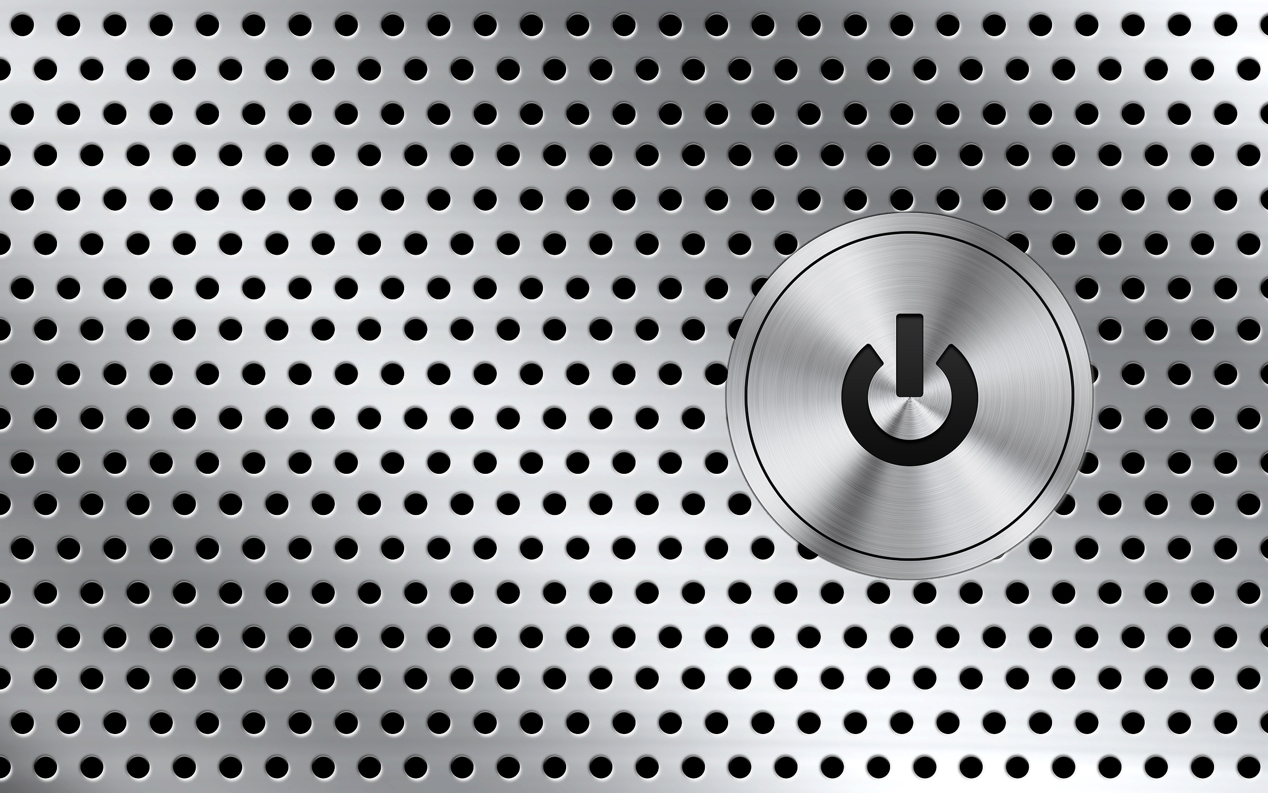 Power Button Psd - Metallic Perforated Background , HD Wallpaper & Backgrounds