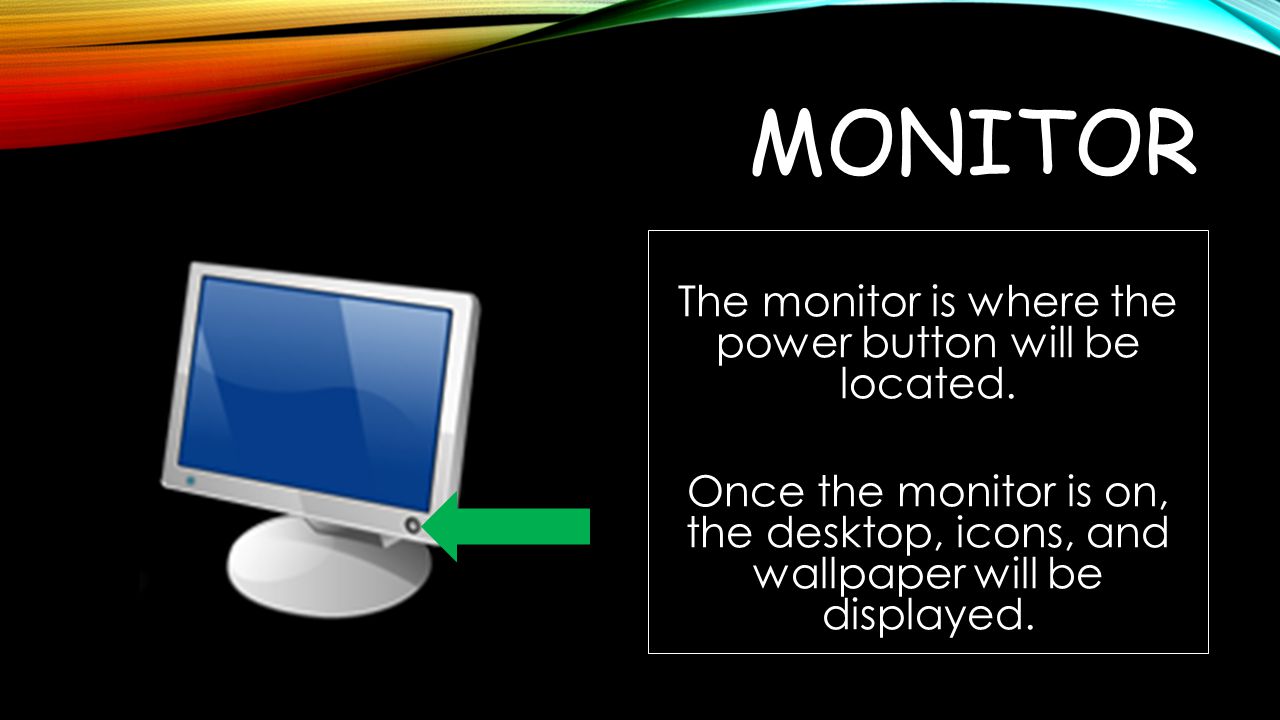 Monitor The Monitor Is Where The Power Button Will , HD Wallpaper & Backgrounds
