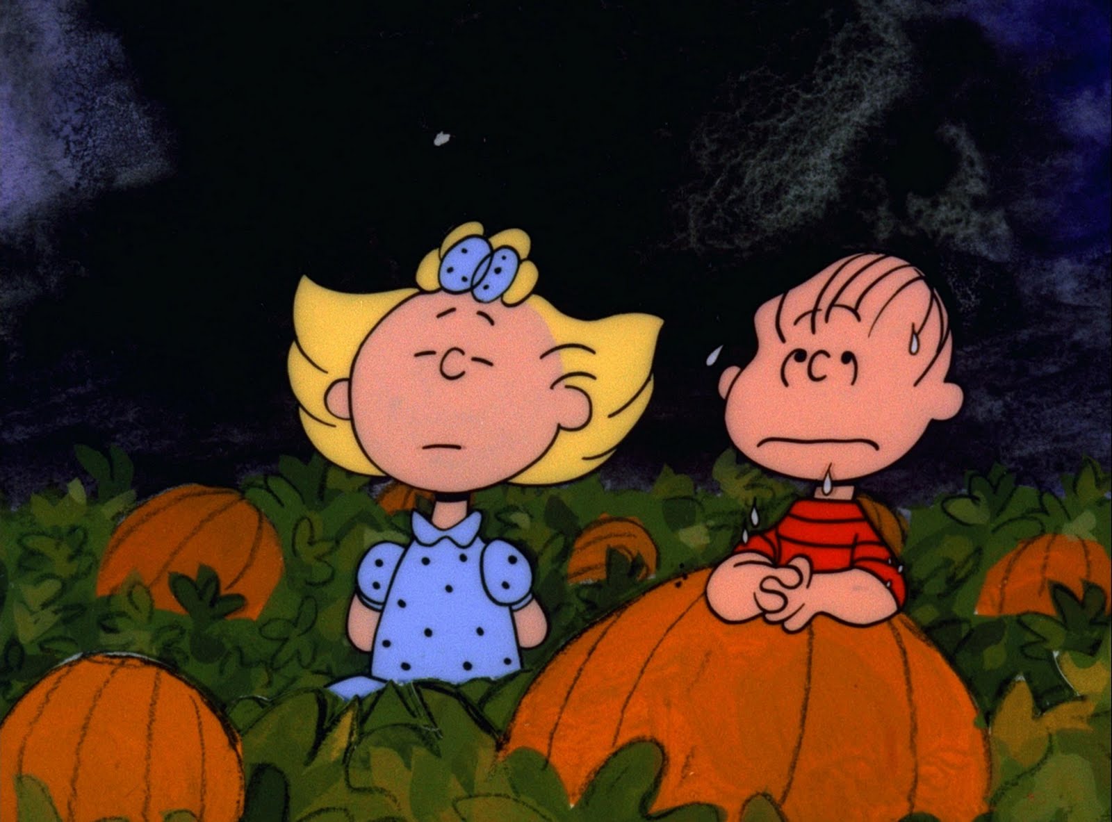 Great Pumpkin Charlie Brown Sally Wallpaper - Charlie Brown Linus Halloween , HD Wallpaper & Backgrounds
