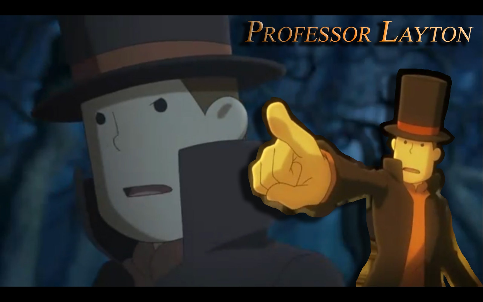 View All Professor Layton Wallpapers - Cartoon , HD Wallpaper & Backgrounds