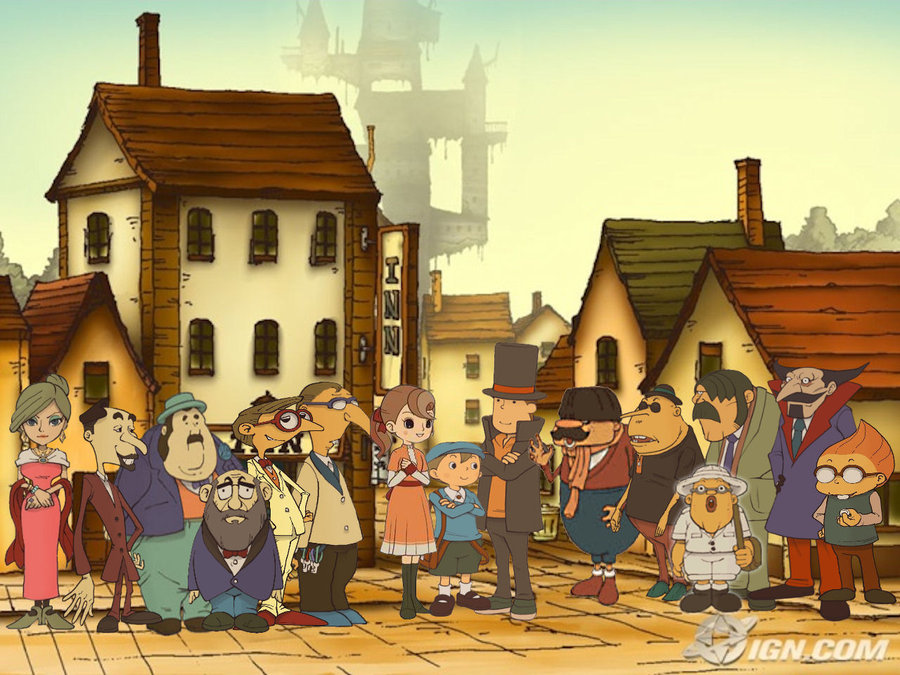 Professor Layton Wallpapers - Professor Layton And The Curious Village , HD Wallpaper & Backgrounds