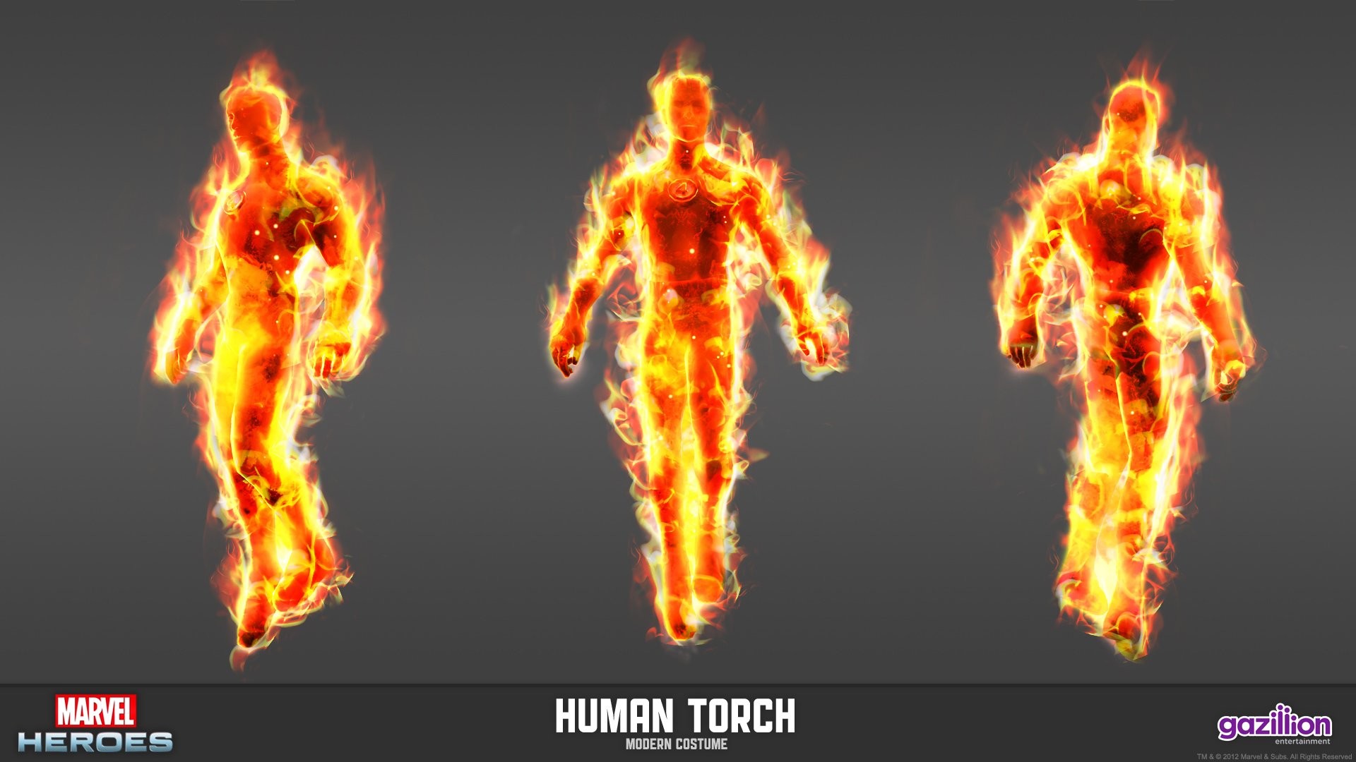 Marvel Heroes Omega Human Torch , HD Wallpaper & Backgrounds