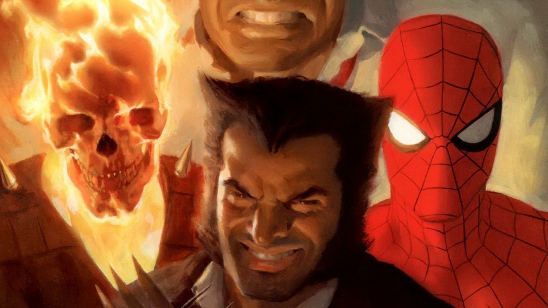 Comics, Wolverine, Spider Man, Ghost Rider Wallpapers - Ghost Rider Wallpaper Hd , HD Wallpaper & Backgrounds