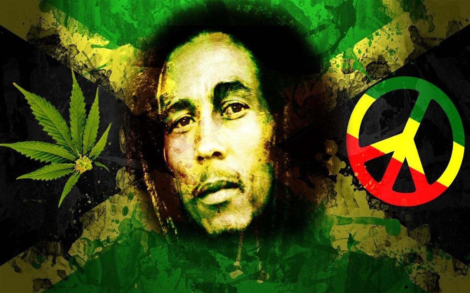 Bob Marley Wallpaper - Peace And Love , HD Wallpaper & Backgrounds