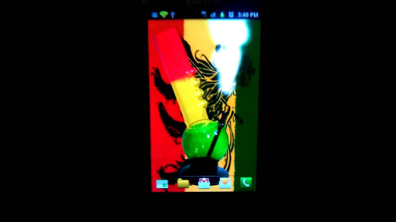Rasta Pride Bong Live Wallpaper For Android Smartphone 1476313