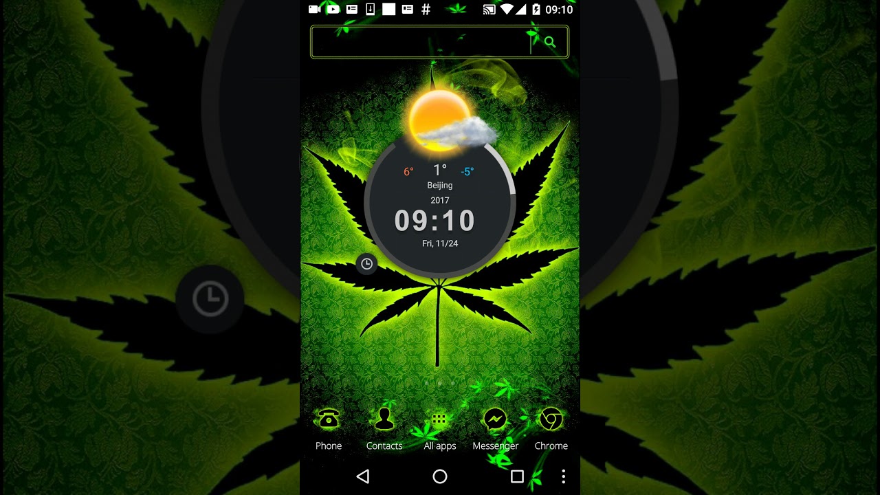 Smoke Rasta Weed Theme Weed Wallpaper & Neon Icon Pack - Emblem , HD Wallpaper & Backgrounds