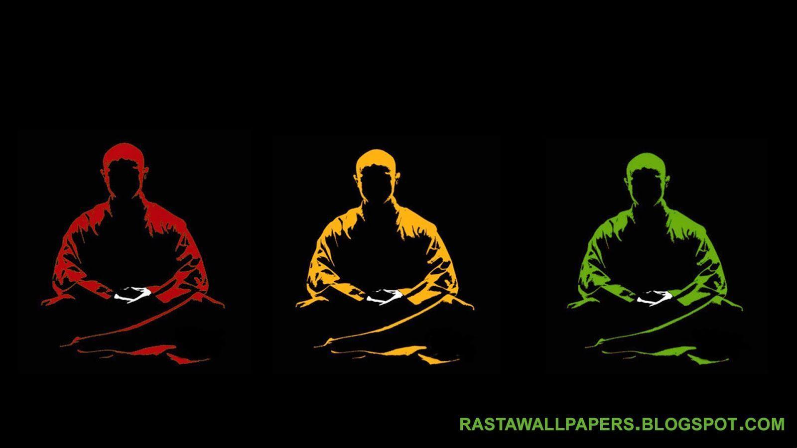 Rasta Wallpaper 2016 - Buddhist Monk Art , HD Wallpaper & Backgrounds