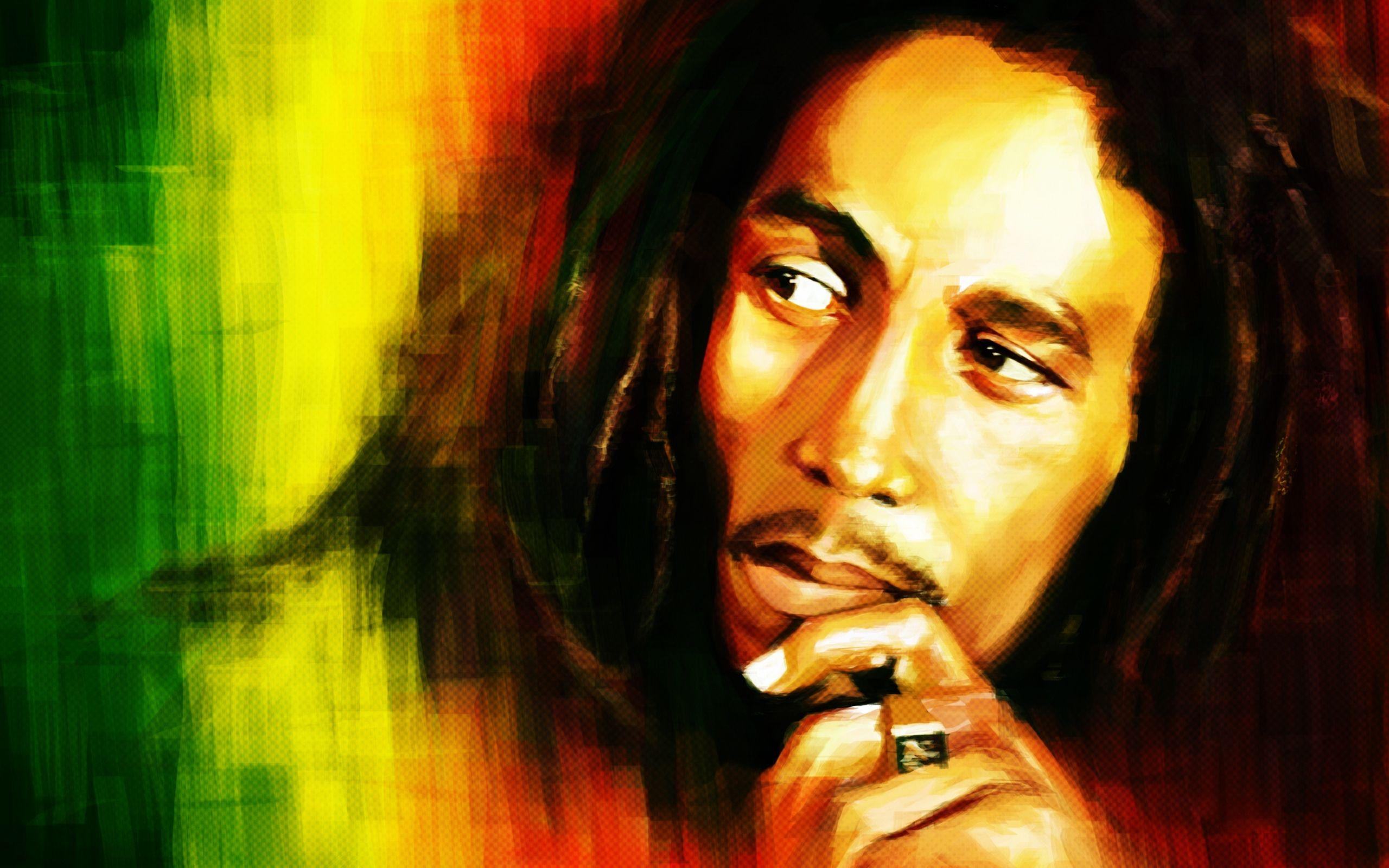 Bob Marley Art Reggae Wallpaper Wallpaper - Bob Marley , HD Wallpaper & Backgrounds