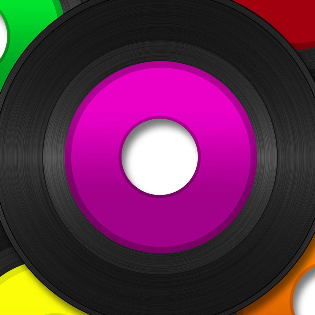 Vinyl Records Ipad Wallpaper - Circle , HD Wallpaper & Backgrounds