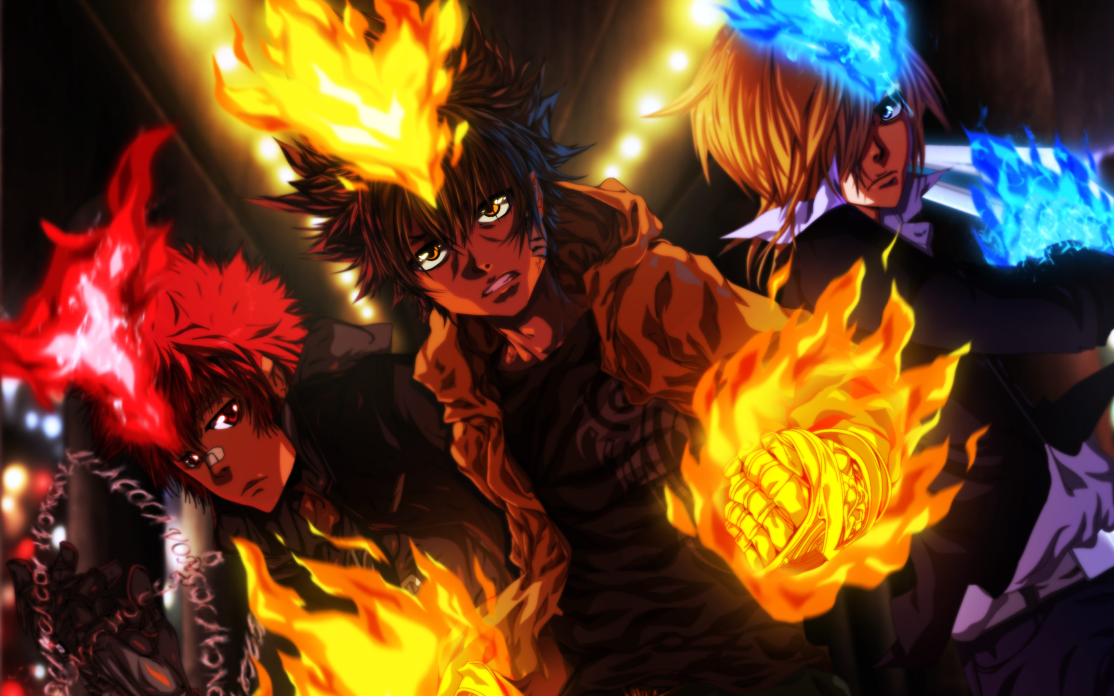 4k, Basil, Enma Kozato, Tsunayoshi Sawada, Manga, Katekyo - Katekyo Hitman Reborn Wallpaper 4k , HD Wallpaper & Backgrounds