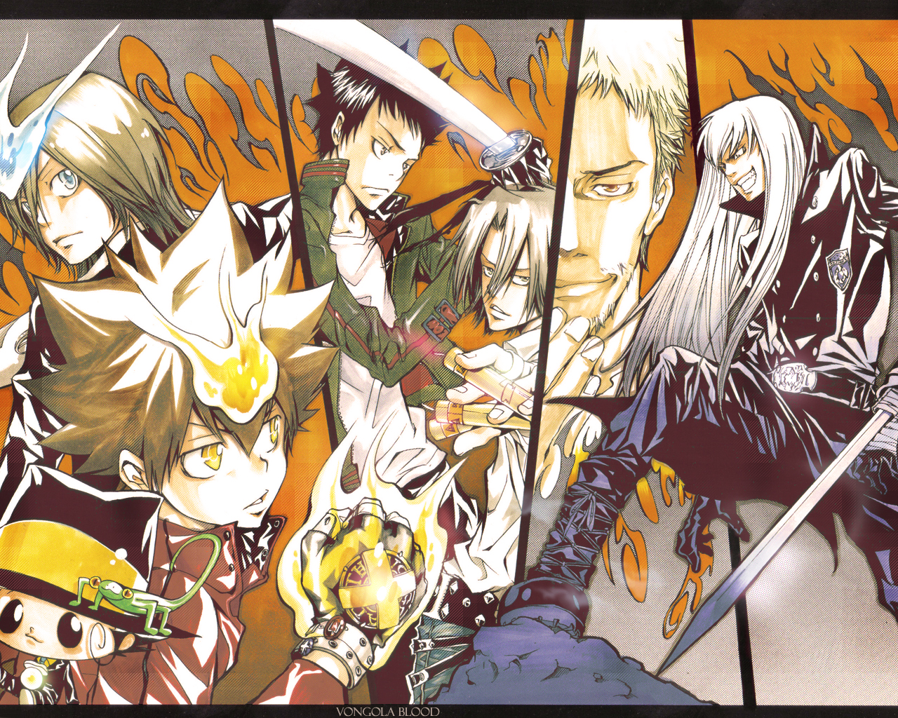 Katekyo Hitman Reborn Vongola Blood - Hitman Reborn Akira Amano , HD Wallpaper & Backgrounds