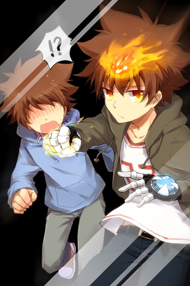 Akarii, Katekyo Hitman Reborn , Sawada Tsunayoshi, - Katekyo Hitman Reborn Phone , HD Wallpaper & Backgrounds