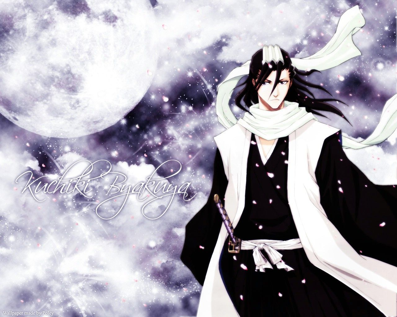 Kuchiki Byakuya, Bankai, Bleach, Byakuya, Captain, - Bleach Byakuya Wallpaper Background , HD Wallpaper & Backgrounds