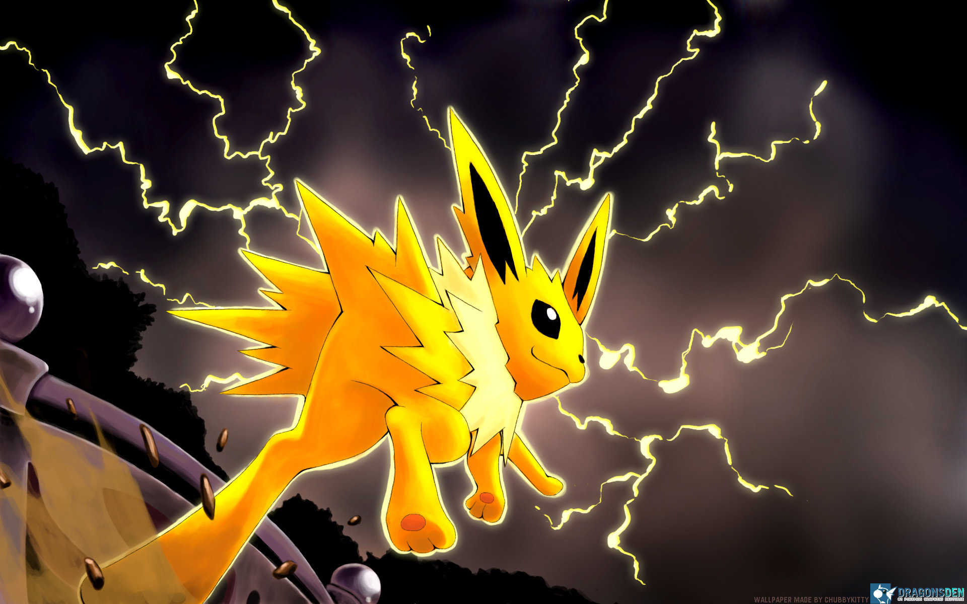 High Resolution Jolteon Hd Wallpaper Id - Jolteon Wallpaper Iphone , HD Wallpaper & Backgrounds