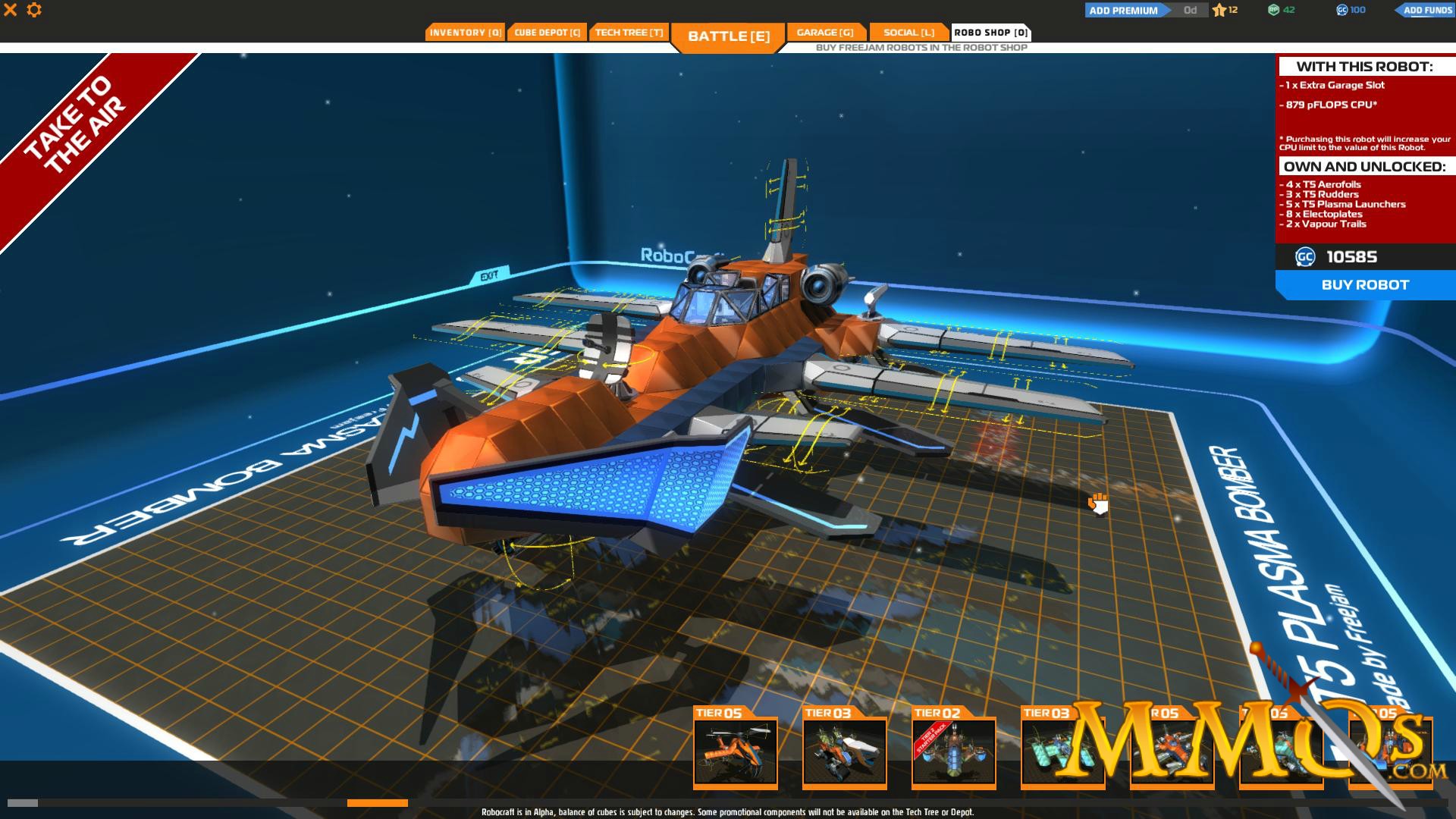 Robocraft Airplane - Robocraft Game , HD Wallpaper & Backgrounds