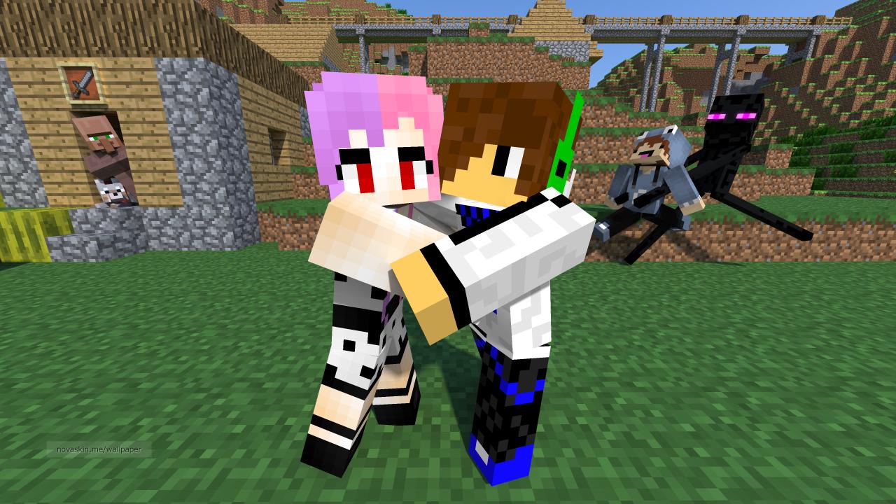 Minecraft Dating Ermahged I Got Into The Pop Reel - El Chavo X Patty , HD Wallpaper & Backgrounds