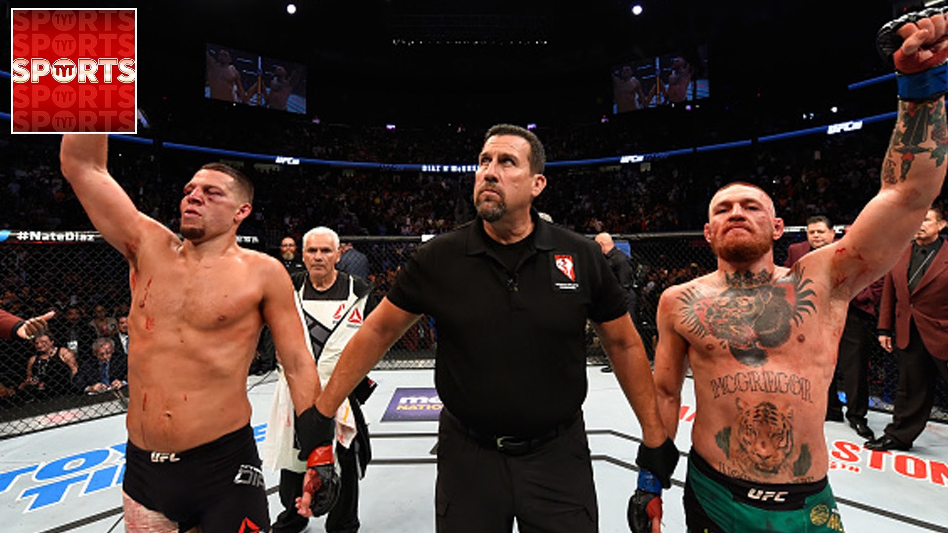 Conor Mcgregor Vs Nate Diaz - Nate Diaz Tyron Woodley , HD Wallpaper & Backgrounds