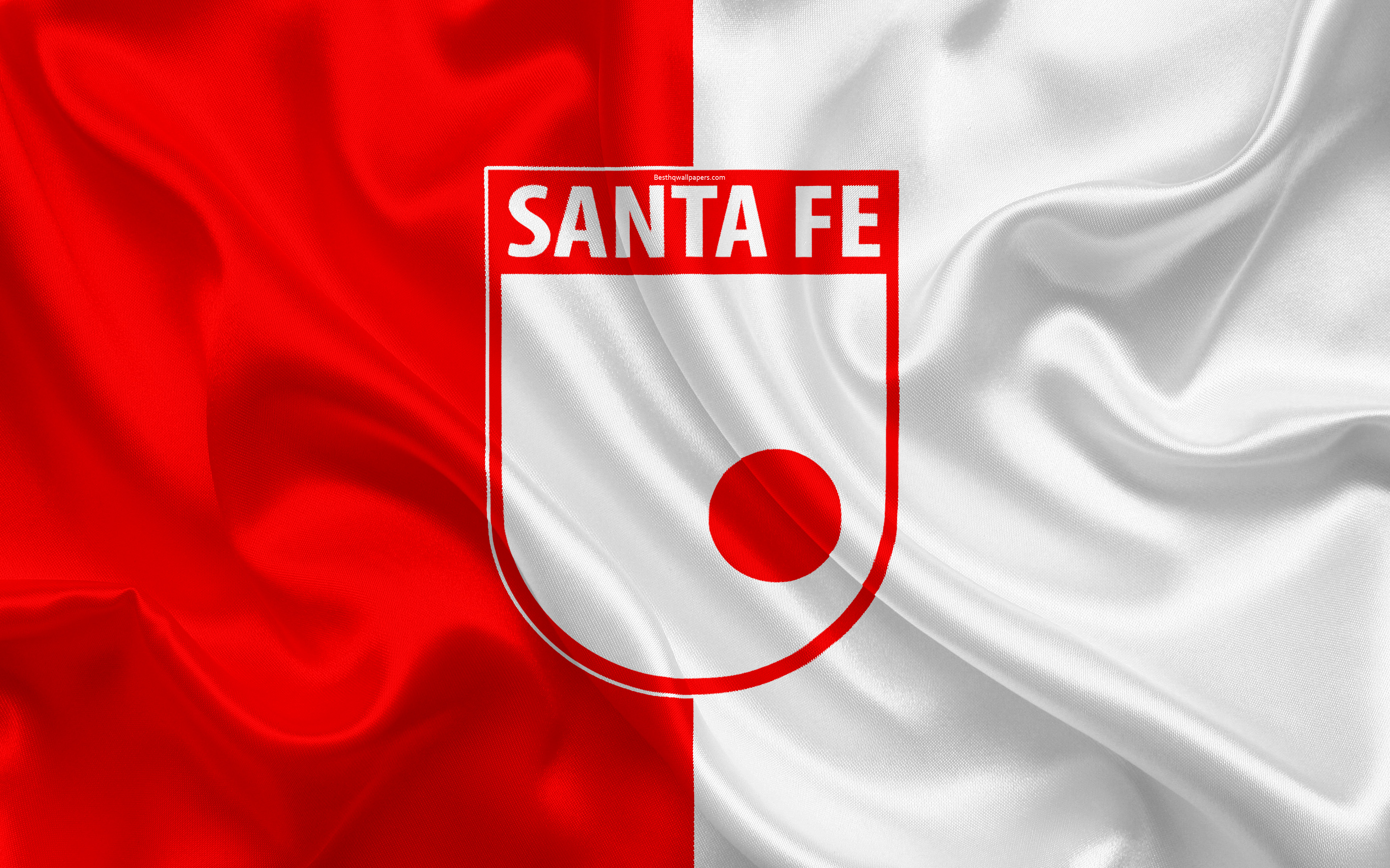 Independiente Santa Fe, 4k, Logo, Colombian Football - Independiente Santa Fe , HD Wallpaper & Backgrounds