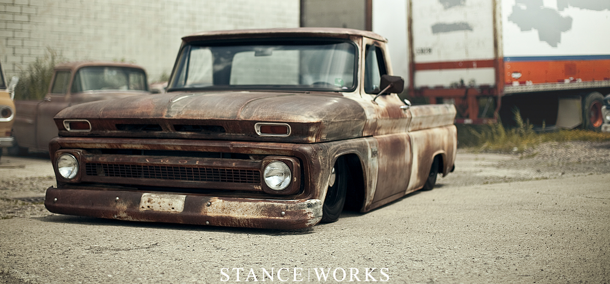 Street Machinery's 1966 Chevy C10 Pickup - Slammed 66 Chevy C10 , HD Wallpaper & Backgrounds