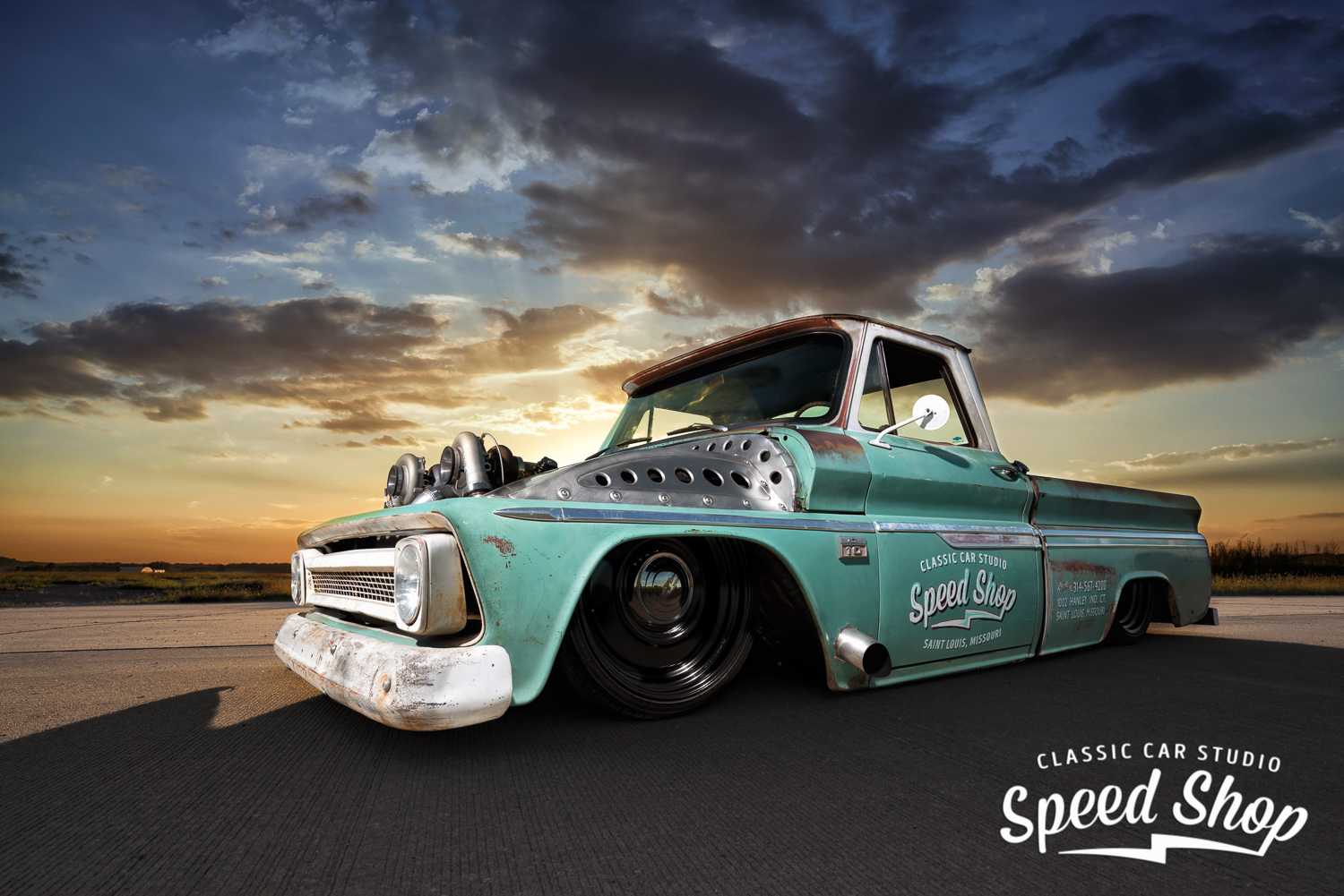 Photos - Classiccarstudio - Classic Speed Shop C10 , HD Wallpaper & Backgrounds