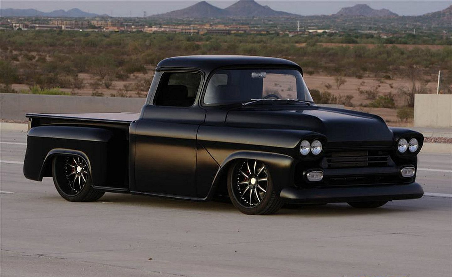 59 Chevy Truck Black , HD Wallpaper & Backgrounds