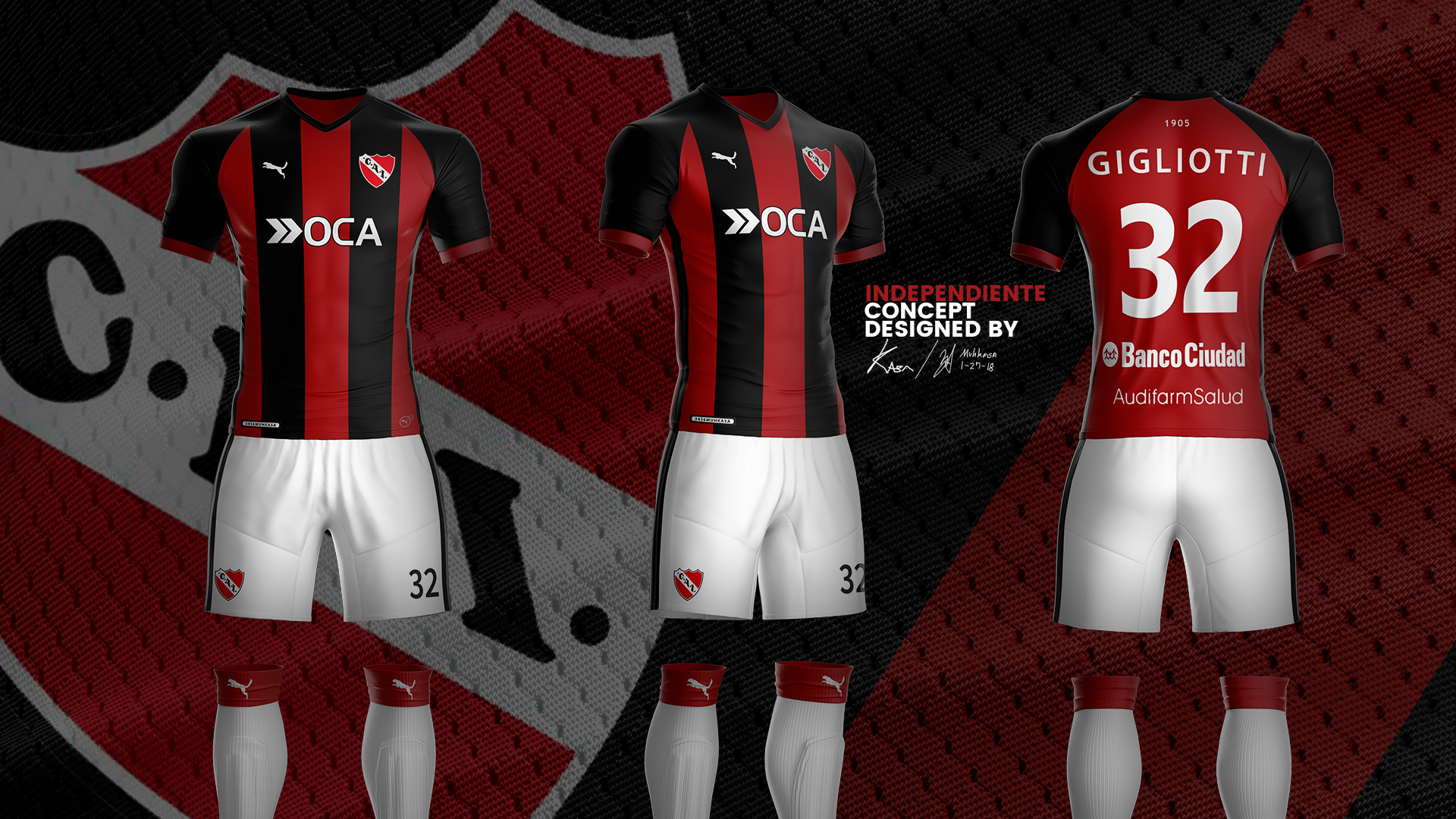 Concept Kit, Club Atletico Independiente - Spandex , HD Wallpaper & Backgrounds