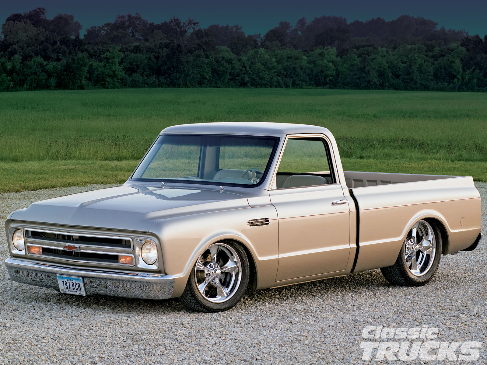 1005clt 01 O 1968 Chevy C10 Pickup Truck Front Grill - Pick Up Chevrolet 68 , HD Wallpaper & Backgrounds
