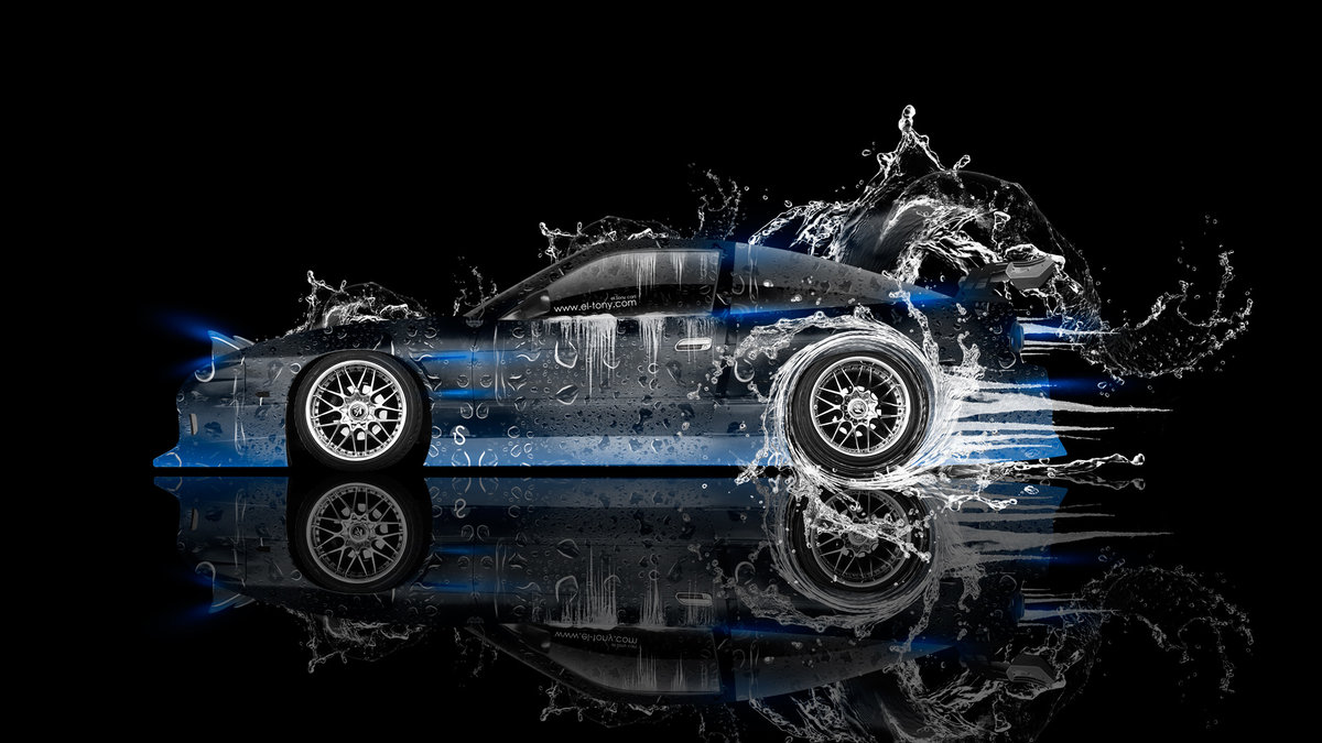 Nissan 180sx Jdm Side Drift Water Car 2014 - Nissan 180sx Drift , HD Wallpaper & Backgrounds