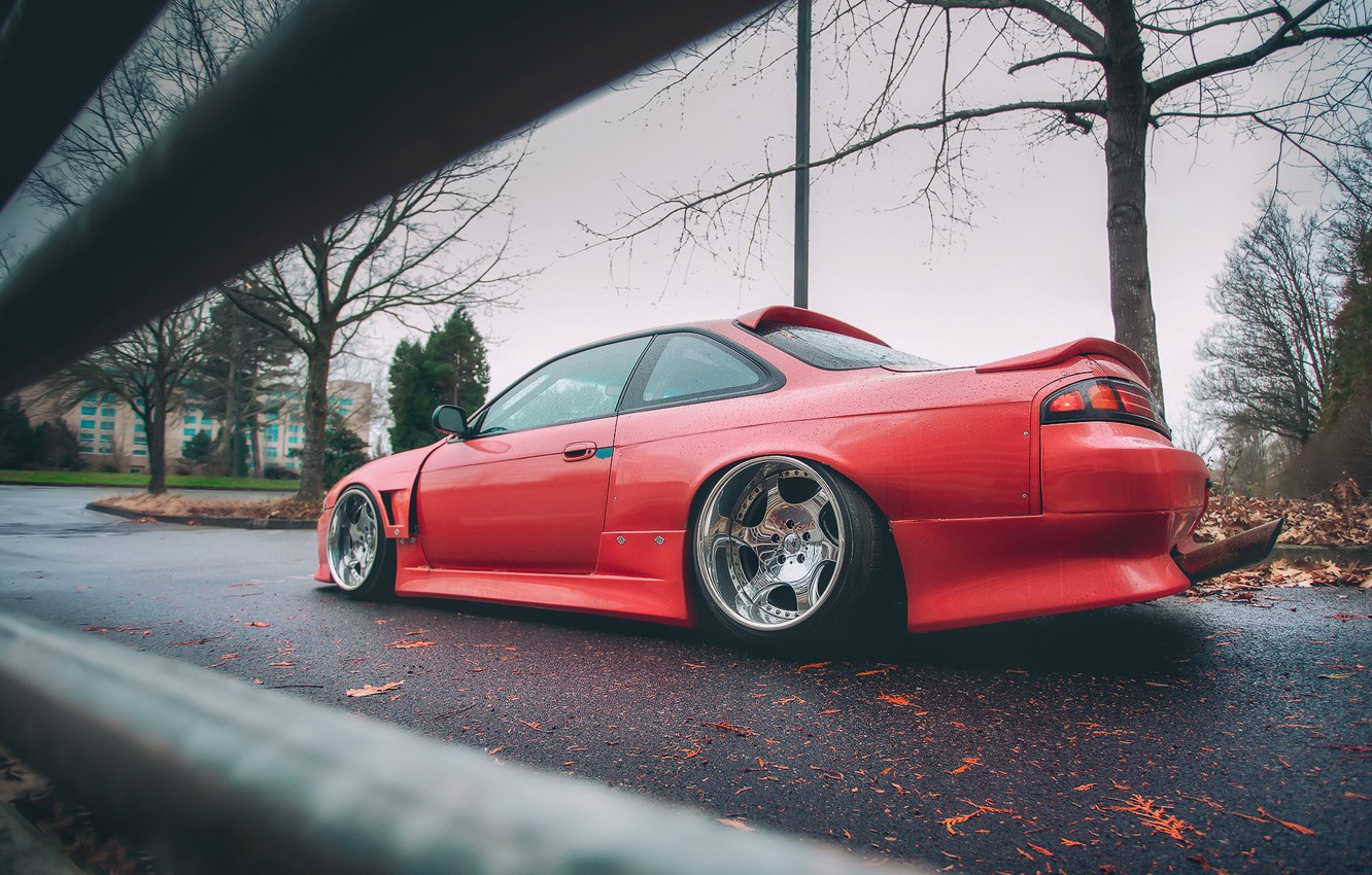 Photo Wallpaper Red, Silvia, Nissan, Nissan Silvia, - Coupé , HD Wallpaper & Backgrounds
