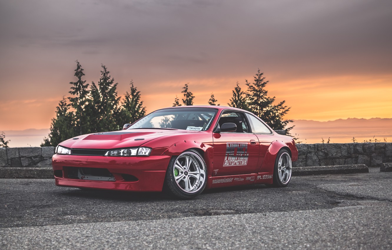 Photo Wallpaper Nissan, Red, Silvia, S14 - Group A , HD Wallpaper & Backgrounds