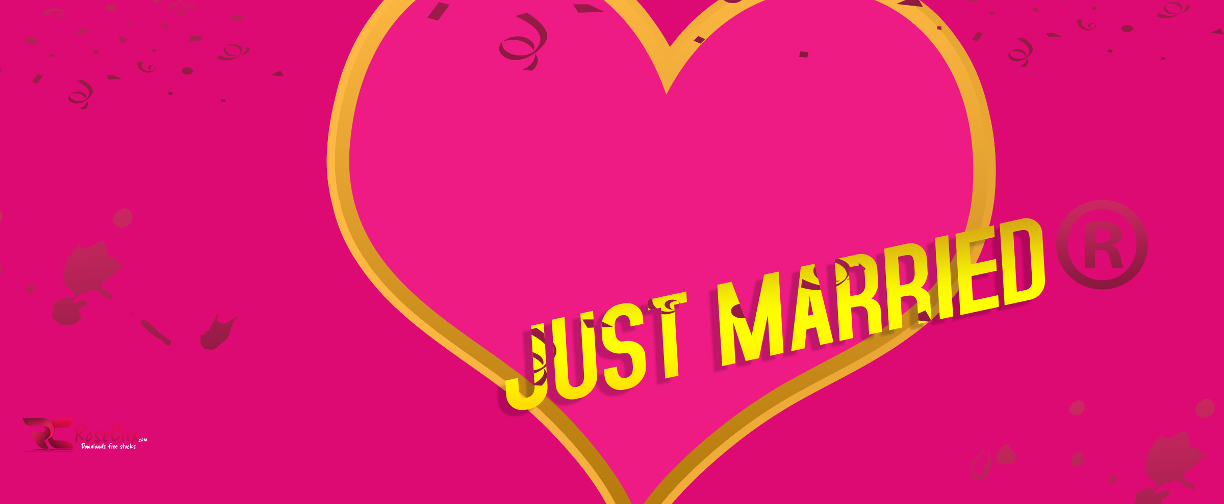 Just Married Facebook Timeline Cover - Heart , HD Wallpaper & Backgrounds
