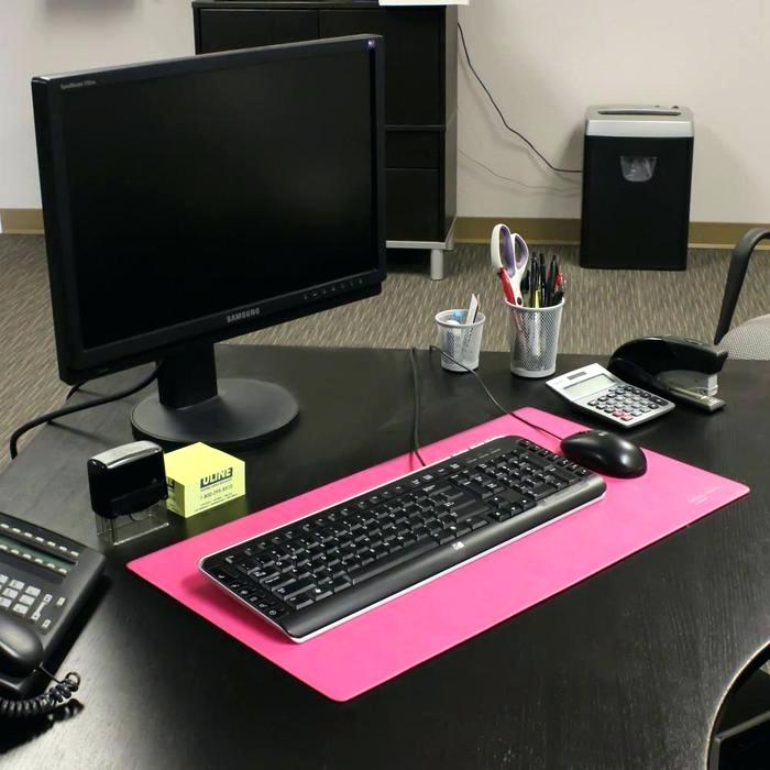Desk Mat Mate In Pink On Work Computer Desktop Wallpaper - Computer Mat For Desk , HD Wallpaper & Backgrounds