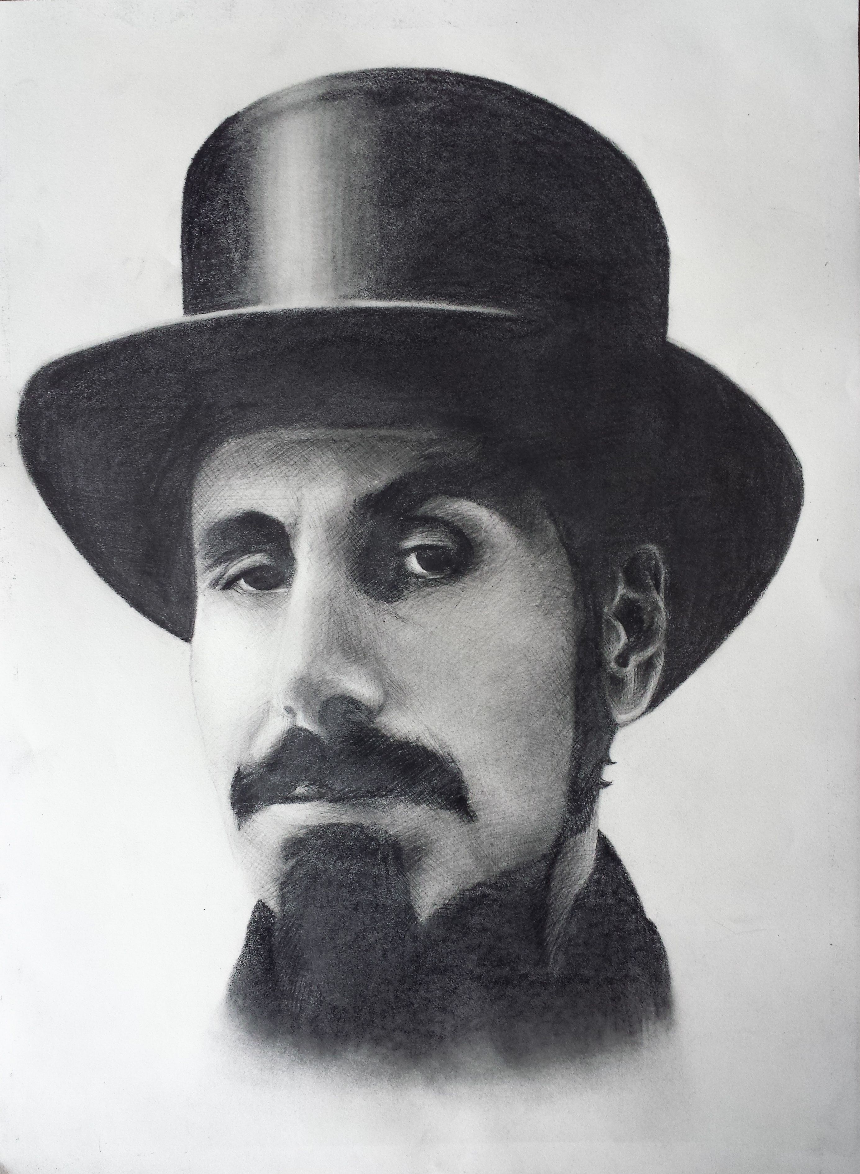 #serj Tankian Pencil On Paper Cm Repin And Follow - Visual Arts , HD Wallpaper & Backgrounds