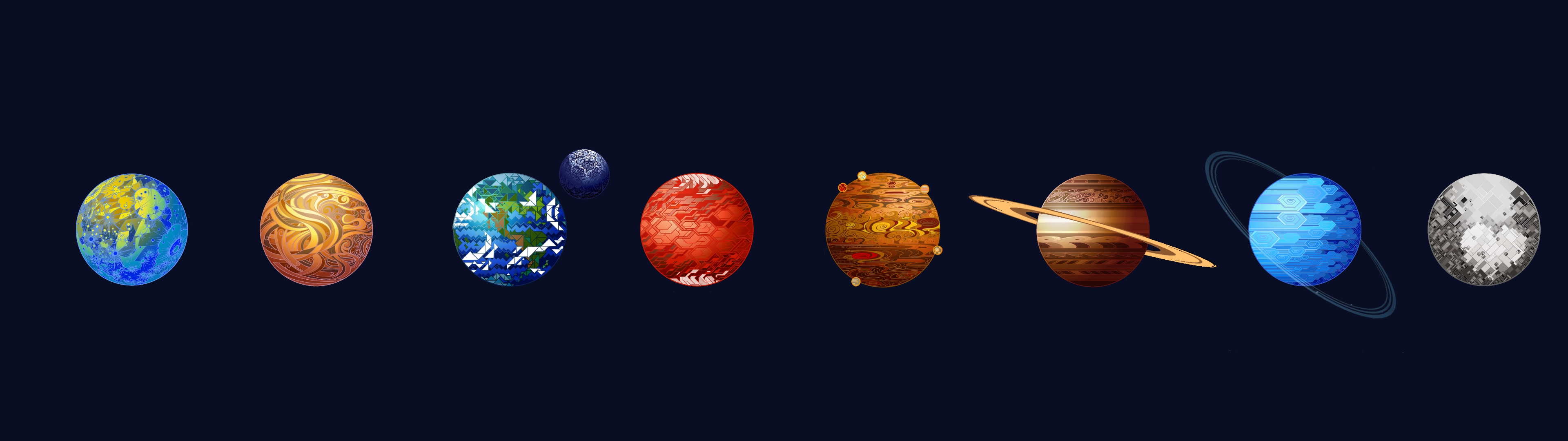 I Made A Out Of The Breath Art - Solar System Facebook Cover , HD Wallpaper & Backgrounds