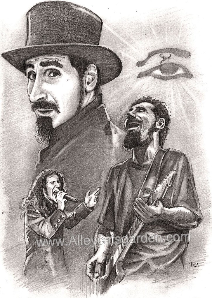 Serj Tankian - Serj Tankian Drawing , HD Wallpaper & Backgrounds