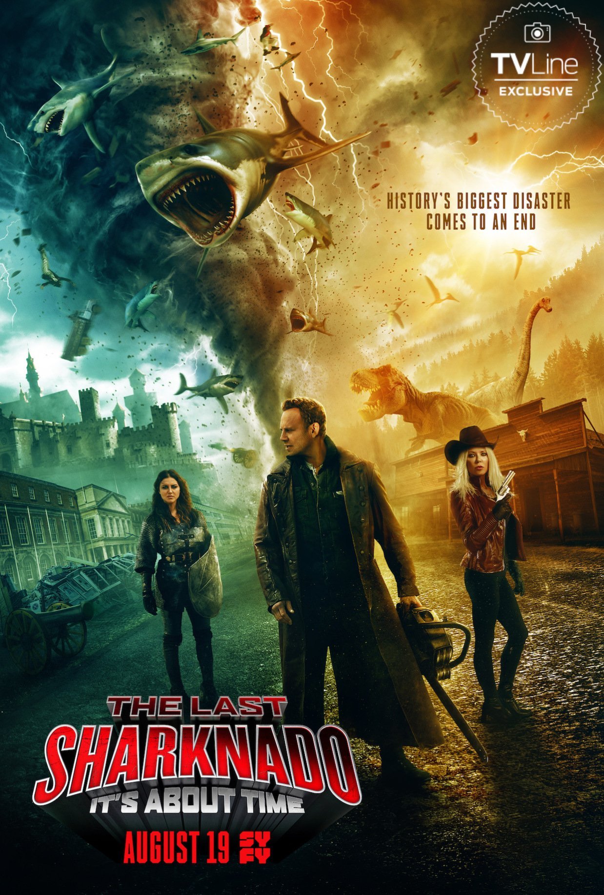 Last Sharknado It's About Time , HD Wallpaper & Backgrounds