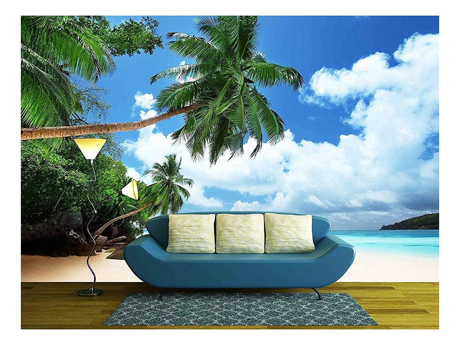 Amazon - Com - Wall26 - Beach On Mahe Island In Seychelles - Papier Peint Plage , HD Wallpaper & Backgrounds