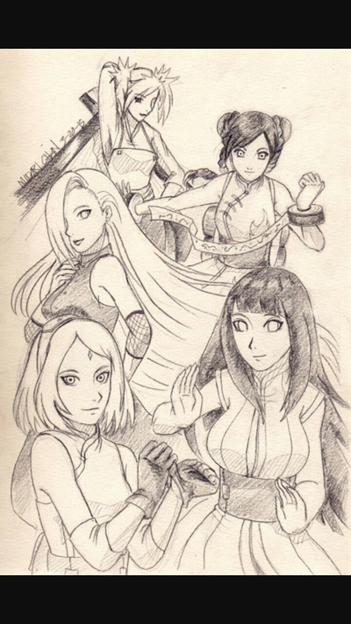 Drawn Naruto Temari - Naruto Sketch By Masashi Kishimoto , HD Wallpaper & Backgrounds