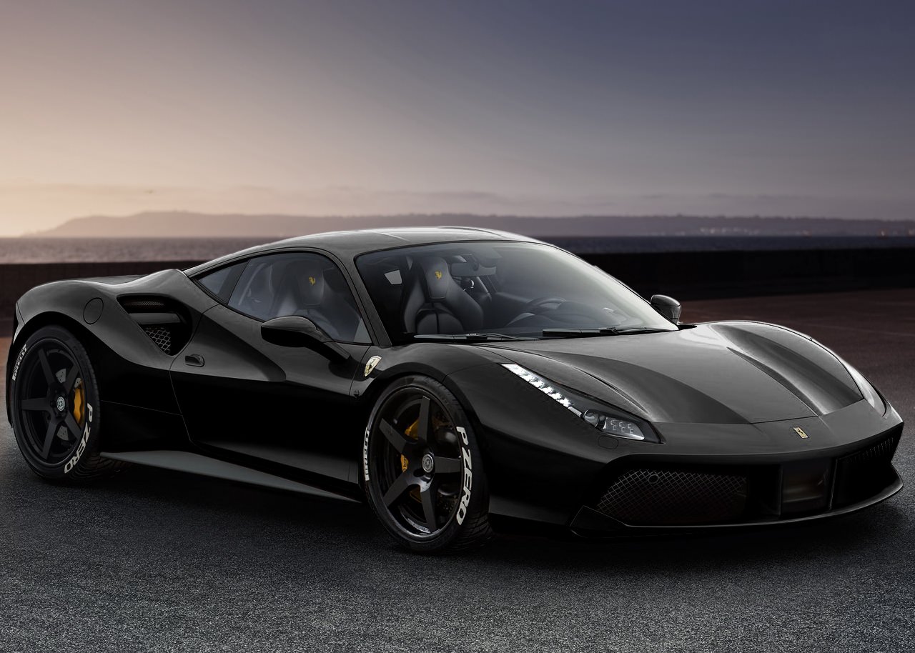 Ferrari 488 Gtb Black Wallpapers Widescreen Is 4k Wallpaper - 2015 Ferrari 488 Gtb Black , HD Wallpaper & Backgrounds