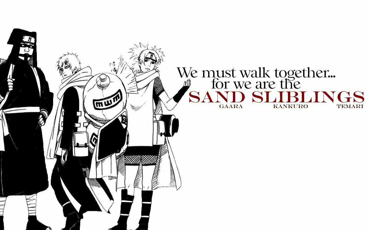 Kankuro, Gaara, And Temari Free Desktop Wallpaper, - Naruto Sand Siblings Manga , HD Wallpaper & Backgrounds