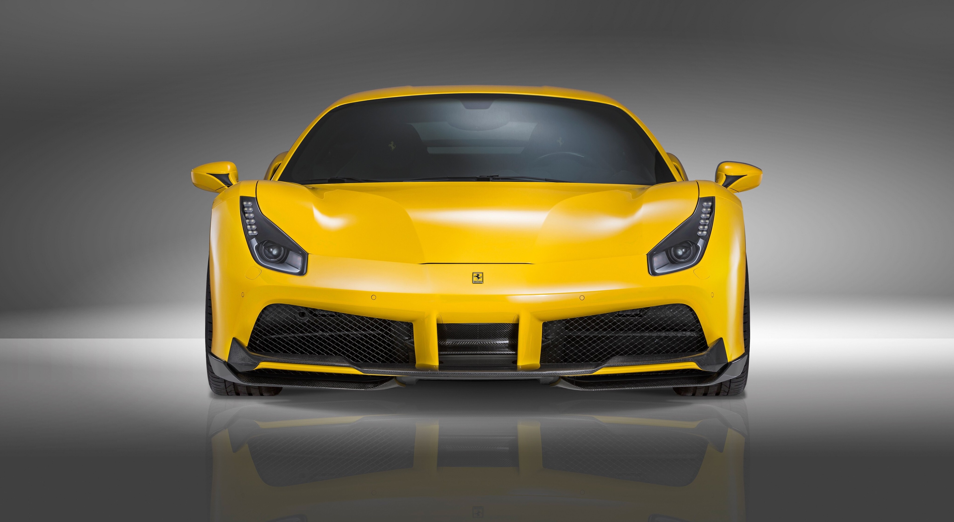 Novitec Rosso Ferrari 488 Gtb 4k Desktop Background - Ferrari 488 Gtb Yellow , HD Wallpaper & Backgrounds