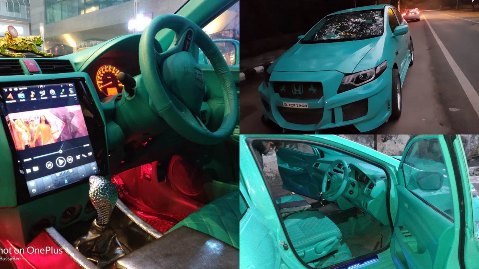This Modified Honda City Is All About Its Teal And - Teal Honda City , HD Wallpaper & Backgrounds