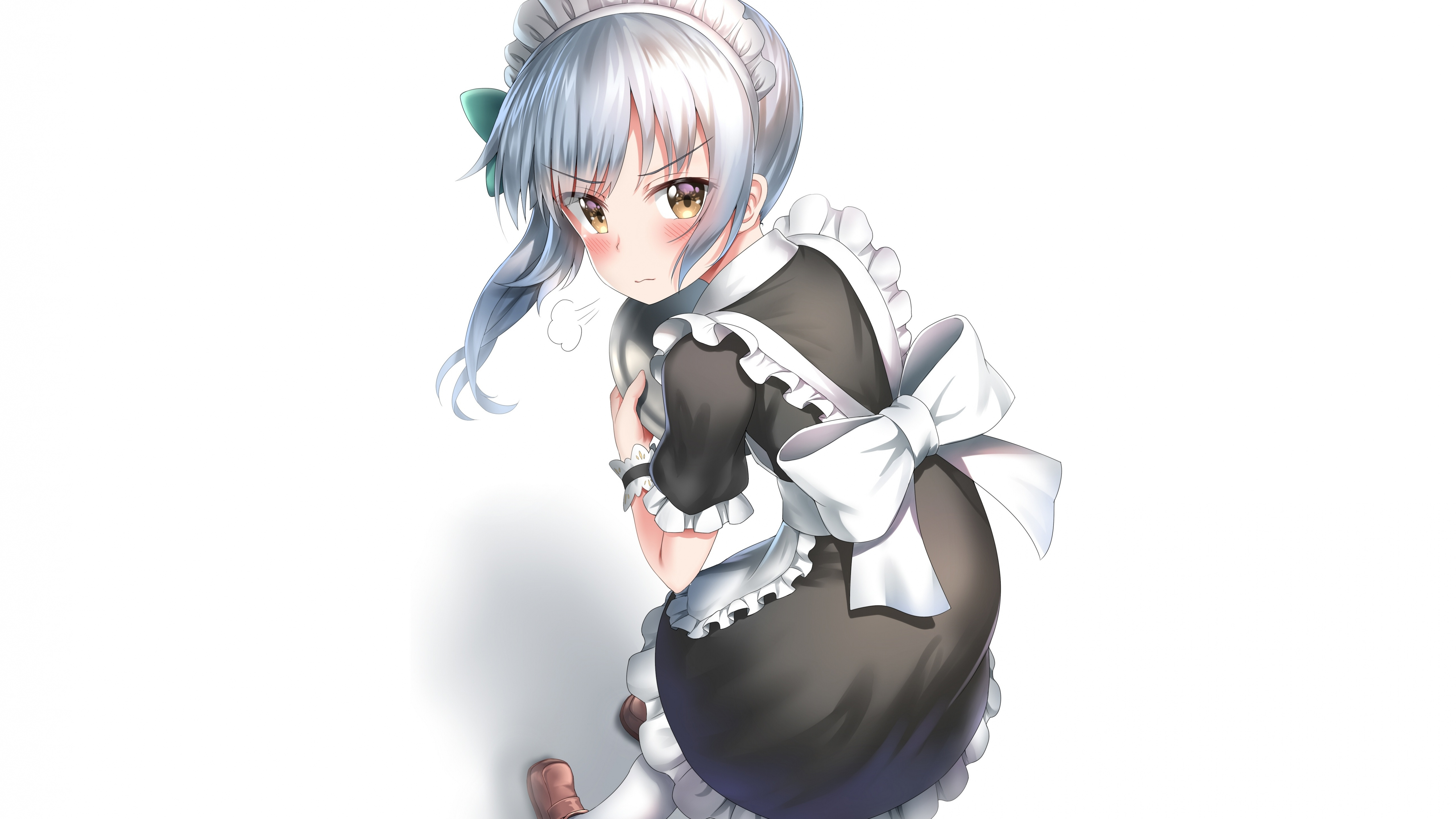 Kasumi Kancolle Maid Anime Girl 5120x2880 5k Wallpaper