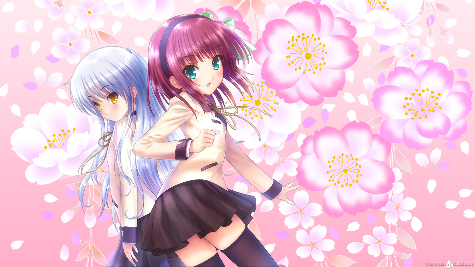 Anime Girls, Anime, Angel Beats , Tachibana Kanade, - Angel , HD Wallpaper & Backgrounds